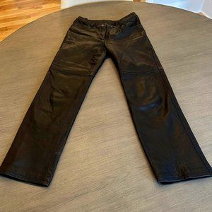 VIntage Black Leather Pants